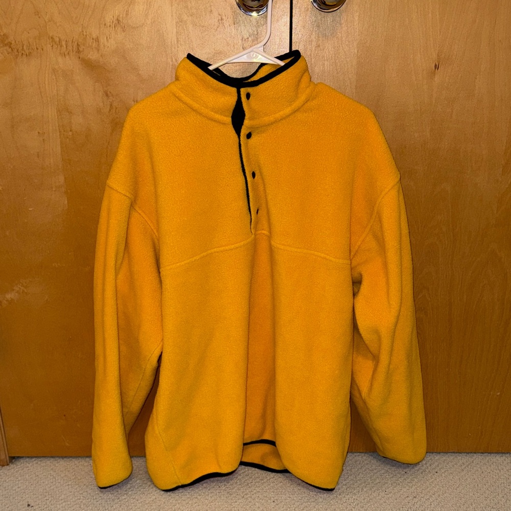 Men's Yellow Fleece Sweater